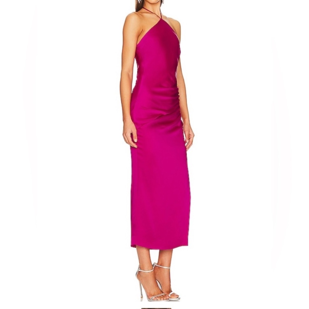 JONATHAN SIMKHAI Hansel Halter Midi Dress